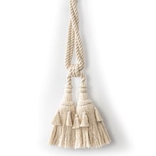 Large and Small Cotton Tassel Curtain Tieback